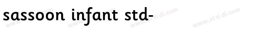 sassoon infant std字体转换 sassoon infant std字体转换
